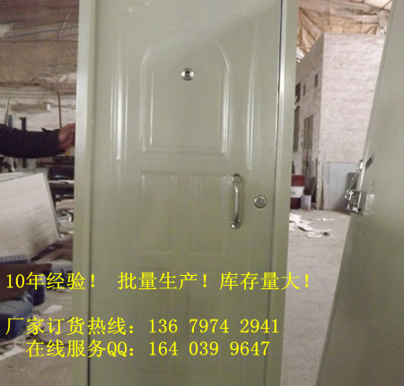 门业图片-不锈钢防盗门喷塑铁门、压花工艺铁门2000*900图片